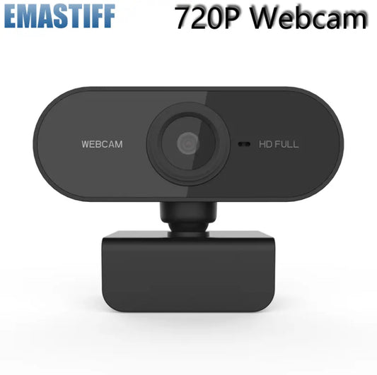 720P Auto Focus Webcam Mini Computer PC Web Camera With Microphone Rotatable Cameras For Live Broadcast Calling Conference Work