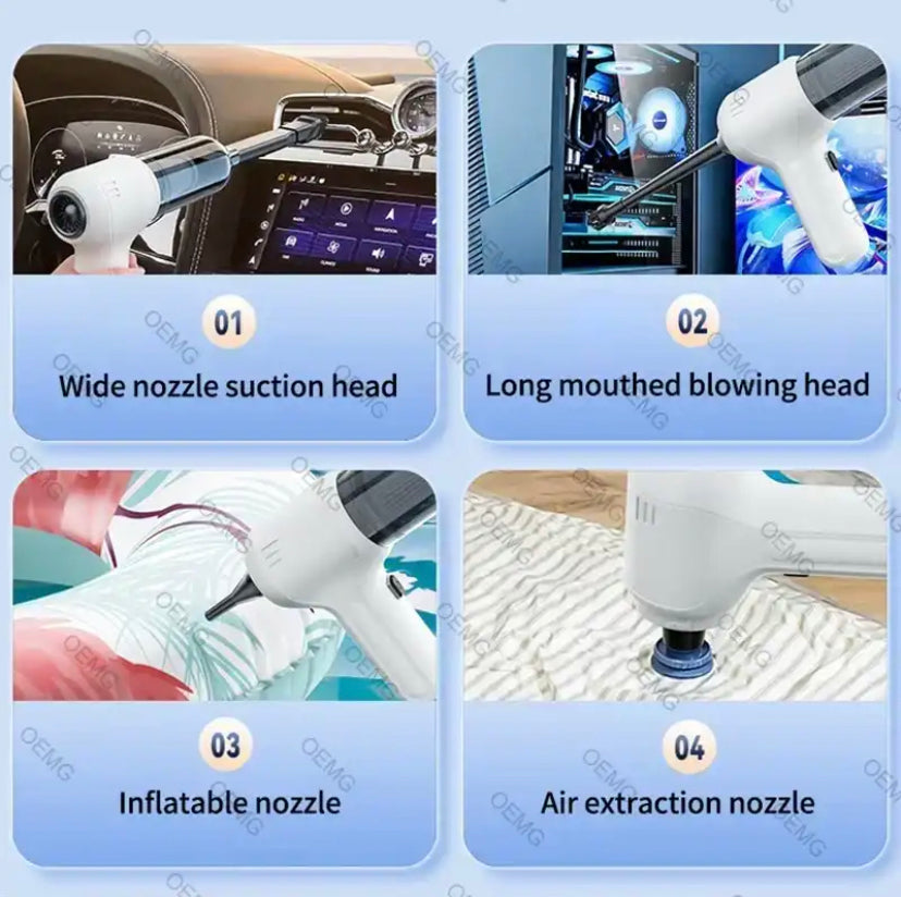 135000PA Mini Portable Wireless Car Vacuum Cleaner Strong Suction Cleaning Machine Car Cleaner for Home Appliance
