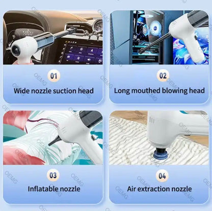 135000PA Mini Portable Wireless Car Vacuum Cleaner Strong Suction Cleaning Machine Car Cleaner for Home Appliance